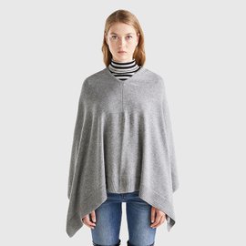 베네통 Drape Knit cape_1235DU00T82P