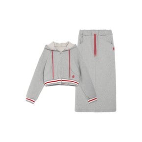 POINT KNIT HOODIE TRAINING SET GRAY MBCSST004GR