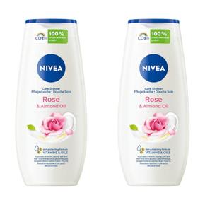 [해외직구] 독일직구 Nivea 니베아 로즈 앤 아몬드 오일 샤워 케어 250ml 2팩