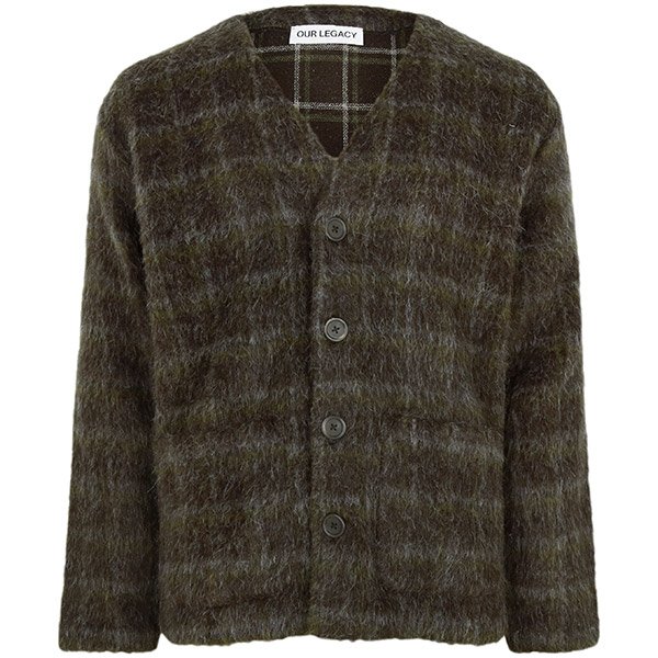 [부산점] 아워레가시 25FW 도르프 체크 릴렉스핏 울 카디건 M4256CD DORF CHECK