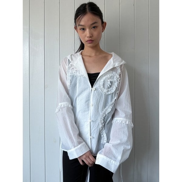 LOTSYOU_Whisper Hood Shirt WHITE