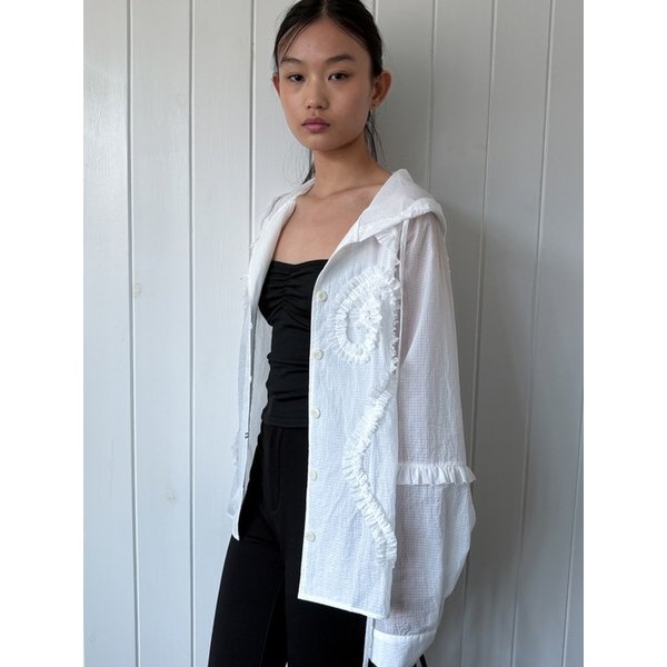 LOTSYOU_Whisper Hood Shirt WHITE