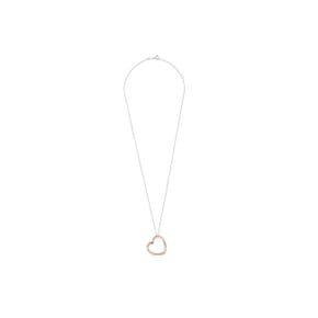 토스 목걸이 012342570 /TOUS Hold heart Necklace in Silver and Rose Vermeil