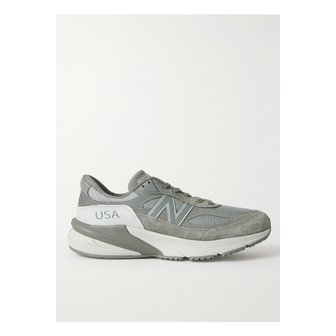 뉴발란스 WTAPS® 990v6 가죽 트리밍 스웨이드 메시 스니커즈 그레이 1647597291696566