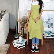  5색 1개 교사 린넨앞치마 긴앞치마 카페앞치마 서빙앞치마 작업앞치마 카페 꽃집 공방