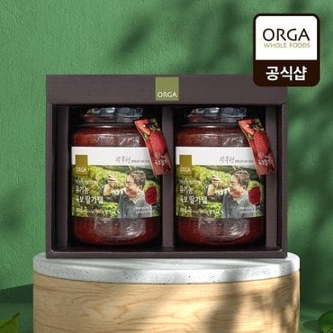 풀무원 [ORGA] 마이스터 유기농 육보 딸기잼 선물세트 (600gX2EA)