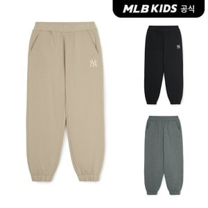 MLB키즈 (공식)24FW 베이직 스몰로고 기모 팬츠 (3color) 7APTB0446