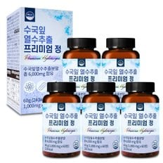 수국잎 열수추출 프리미엄정 1000mg x 60정 5개 10개월분