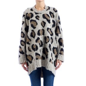 알13 Oversized Sweater Leo Knitwear 3995-10_LEOPARD Beige