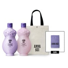 안나수이 로즈 바디워시 & 로션 세트 (+고리형 수건, 에코백)