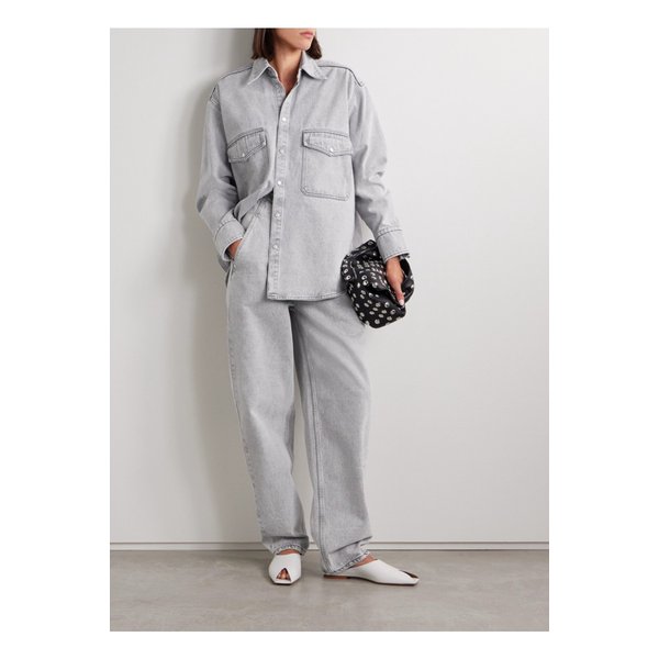 페타르 페트로브 겟 업 오버사이즈 데님 셔츠 라이트 그레이 1647597339708633