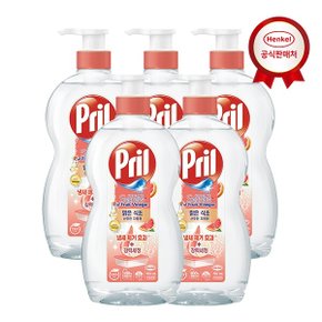 맑은식초 산뜻한 자몽향 700ml x5개 고농축 1종 주방세제