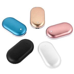 MAX 휴대용 손난로 보조배터리 5000mAh 충전식 양면 발열 핫팩 Q11