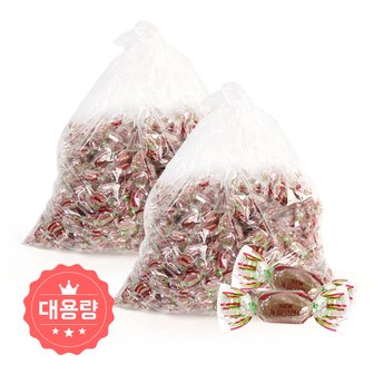 우리가스토리 GG 계피맛캔디 4kg 2봉 대용량사탕 업소용사탕 계피사탕