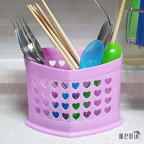 업소용 수저꽂이 플라스틱 물빠짐 식당용 수저케이스