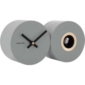 영국 칼슨 시계 Karlsson Wall Clock 듀오 Cuckoo Mouse Grey KA5789GY 1712983