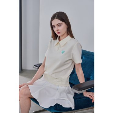 고엑스오 스마일하트 플랫 카라탑 크림