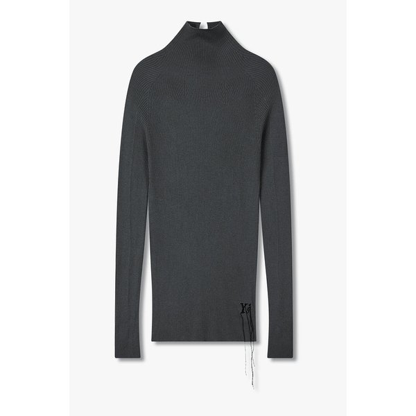 [Y`s]자수 로고 하이넥 니트 6615330100000