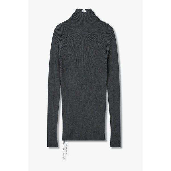 [Y`s]자수 로고 하이넥 니트 6615330100000