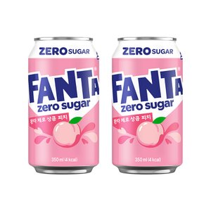 코카콜라 [사전예약] 환타 제로 상큼피치 350ml CAN (24입) *4/22 이후 순차출고