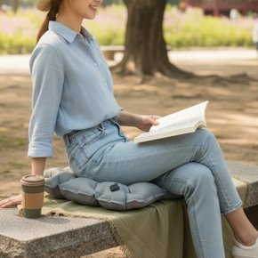 포인트 데일리 밀톤즈 휴대용 공기주입 에어 방석 야외용 SD-260712