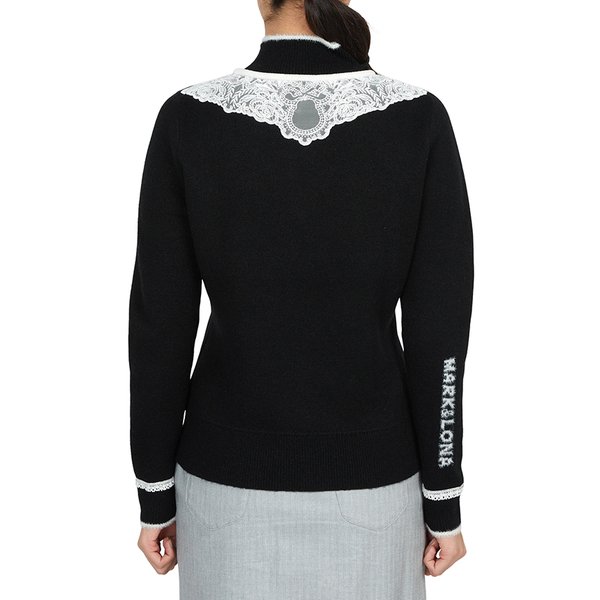 [부산점] 골프웨어 여성 반집업 니트 MLW 5C AB05 BLACK