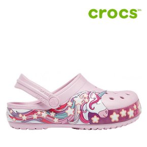 아동 샌들  H12  206160 6GD Kids Crocs Fun Lab Unicorn Band Lights Clog Ball.._P369335689