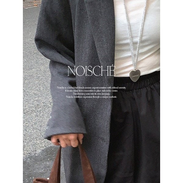 Lien Heart Necklace / GRAY