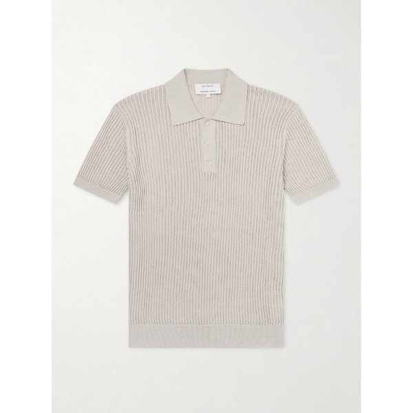 프레스코볼 카리오카 비달 리브 코튼 리넨 블렌드 폴로 셔츠 46376663163012955