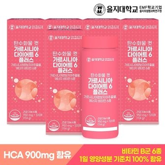  [을지대학교] 탄수화물 컷 가르시니아 다이어트6 플러스 120정x5개(...