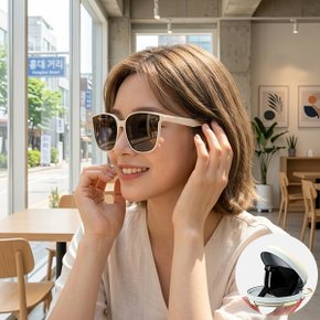 접이식 선글라스 편광 렌즈 자외선 차단 포켓형 휴대용 케이스 포함 에스앤디_P430266458
