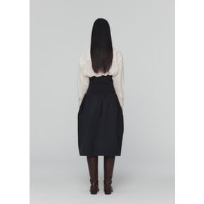 아모멘토 24FW NYLON SHIRRING FLARE SKIRT (2COLORS)