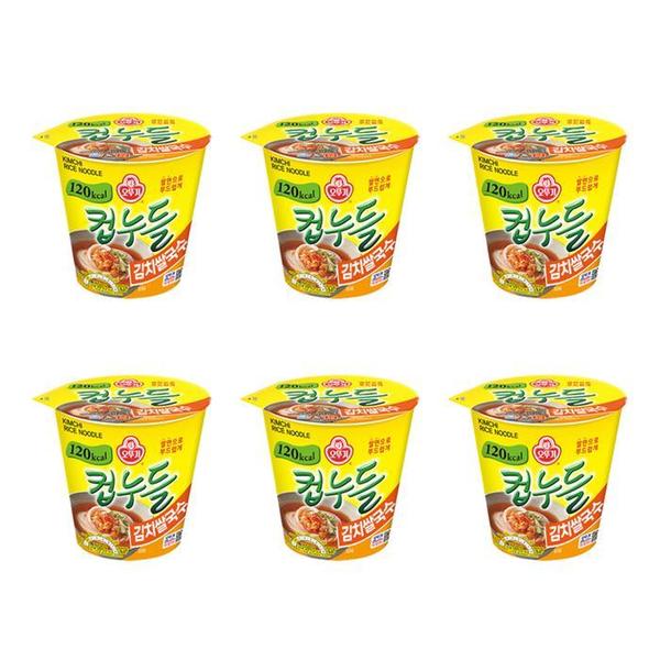 [오뚜기] 컵누들 김치 쌀국수 34.8g x 6개(1)