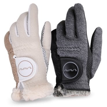 어베이브 어베이브 파스텔 투톤 겨울용 방한 양손 골프장갑 AVAVE_Winter Glove