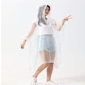 폭우 워터밤 농사 행사용 1회용 비닐 우의 우비 비옷 장마철 필수템