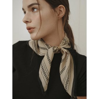 비비드솔리드 헤스티 쉬폰 미니 스카프 (3 color)