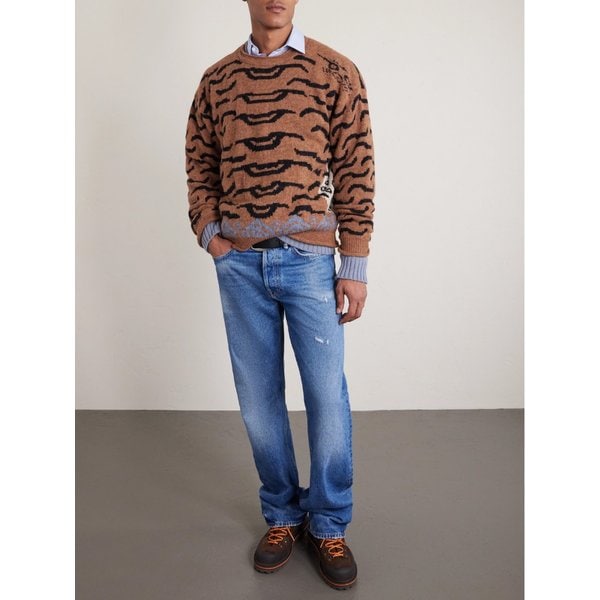 네팔 타이거 인타르시아 울 블렌드 스웨터 46376663162925230