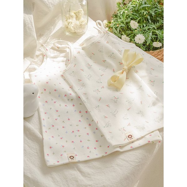 아기토끼 아기사과 - 레이어드 유아 나시