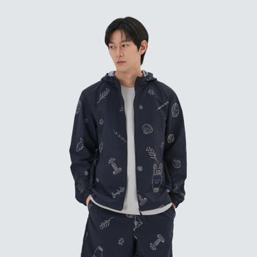 스노우피크 [스노우피크 X 헤르시] 그래픽 바람막이 S25MMWWB36
