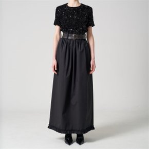 Smoking poplin long skirt