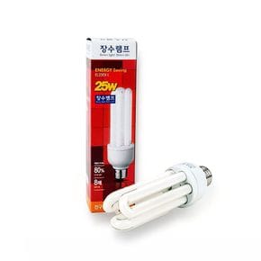 장수 EFTR 전구색 소켓 조명 형광램프 자연색 LED 25W