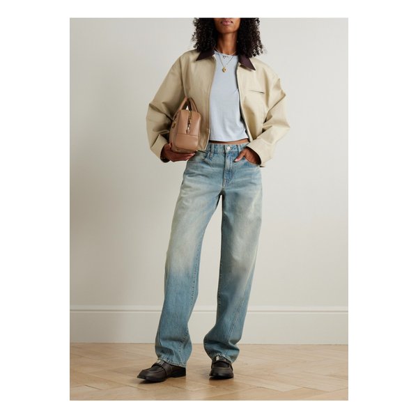 실버레이크 테스 롱 트위스트 스템 보이프렌드 진 라이트 데님 46376663162873679