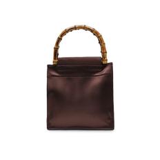 하이 Bamboo Dark Brown bag