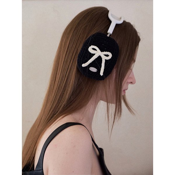 No.200 / Ribbon Crochet AirPods Max Case Cover _ (리본컬러) Cream