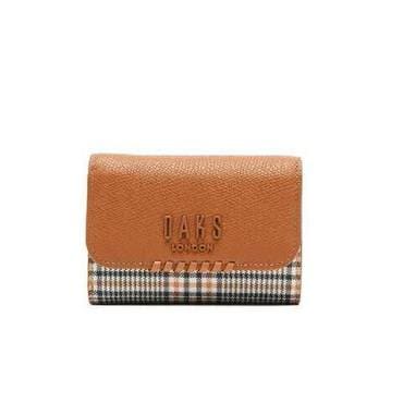 닥스 DCWA2F624W2[[MEGHAN]브라운 체크 배색 반지갑