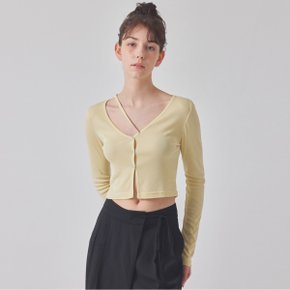 [TOPGIRL] DIAGONAL STRAP SNAP CARDIGAN_T416OT803(PY)