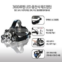 한빛 LED 충전 줌 헤드랜턴 V 3600루멘 HV-28HD 3구, 믿고 사는 즐거움 SSG.COM