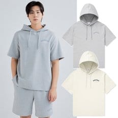 [24S/S] 디스커버리 DXTR53043 남여 공용 경량 애슬레저 트레이닝 후드 반팔 티셔츠