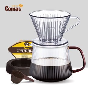 에코젠 커피 드립세트 650ml (DE1) BPAFREE/친환경/바이오매스 플라스틱/홈카페/드립용품/커피용품