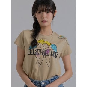 Angels Dancing T-Shirt_Khaki